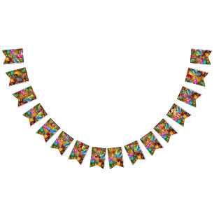 Circus Temaparty Pennant Banner Vimplar