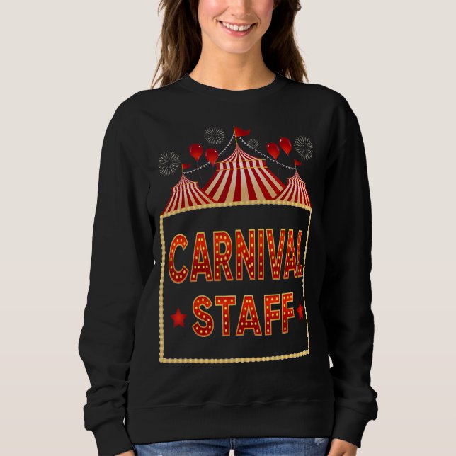 Circus-temat för karneval för karnevalsstabens Coo T Shirt (Framsida)