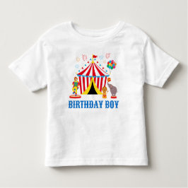 Circus Theme Birthday Boy Carnival Party Shirt T
