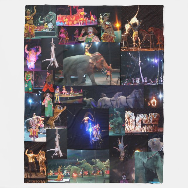 CIRCUS UNDERBARARE SHOW ON EARTH-filt Fleecefilt (Framsidan)