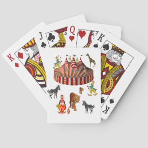 Circus-uppspelningskortsdek Spelkort