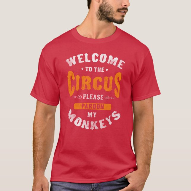 Circusent Music Circus Showraveling Circus friends T Shirt (Framsida)