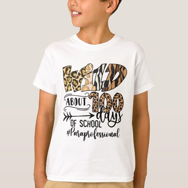 Cirka 100 Skoldagar Stödpersonal  T Shirt (Framsida)