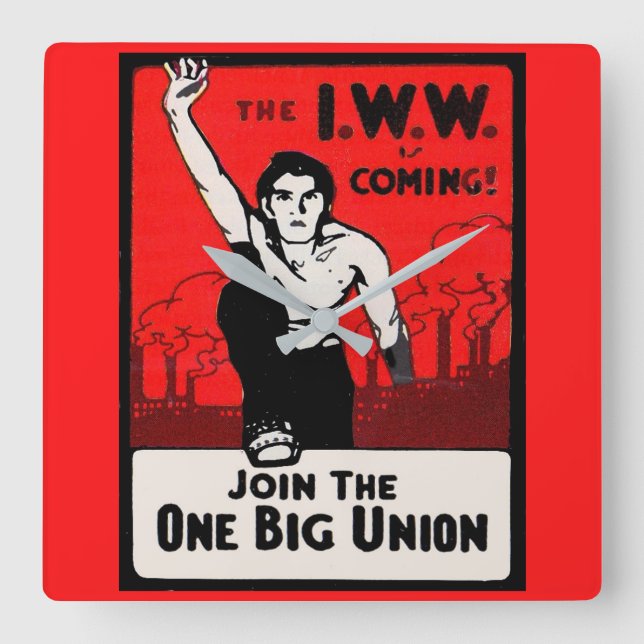 Cirka 1905 IWW kommer Fyrkantig Klocka (Framsida)