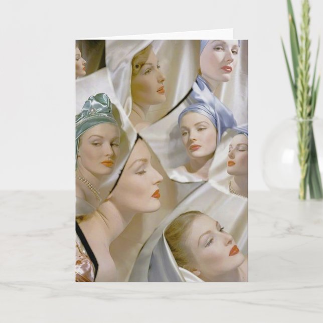 Cirka 1940 vackra kvinnor kort (Framsida)