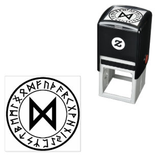 Cirkel [24]. Dagaz] Self-Inking Frimärke Självfärgande Stämpel
