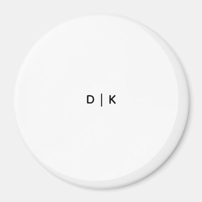 Cirkel 3" Cirkel, Vit Sydd, Stryk-On Magnet (Framsidan)