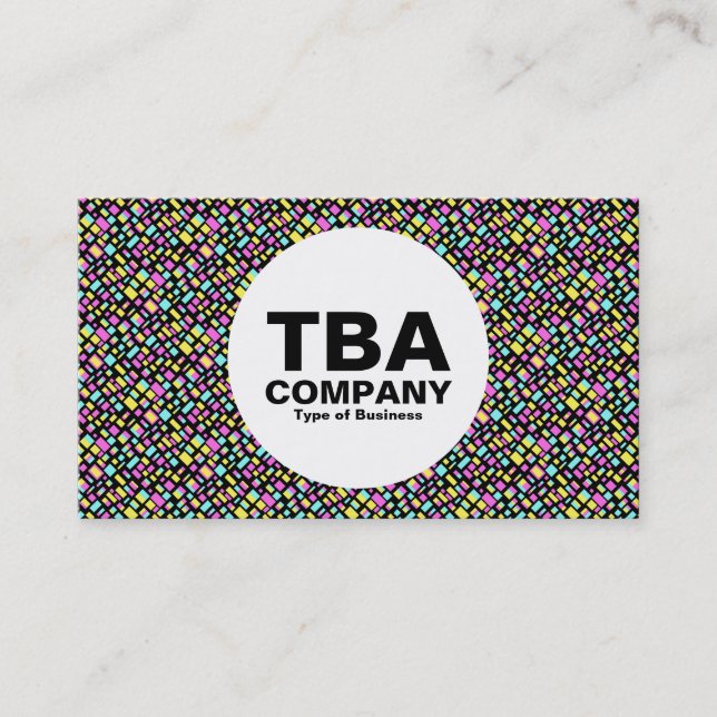 Cirkel - Abstrakt Färg Visitkort (Framsida)