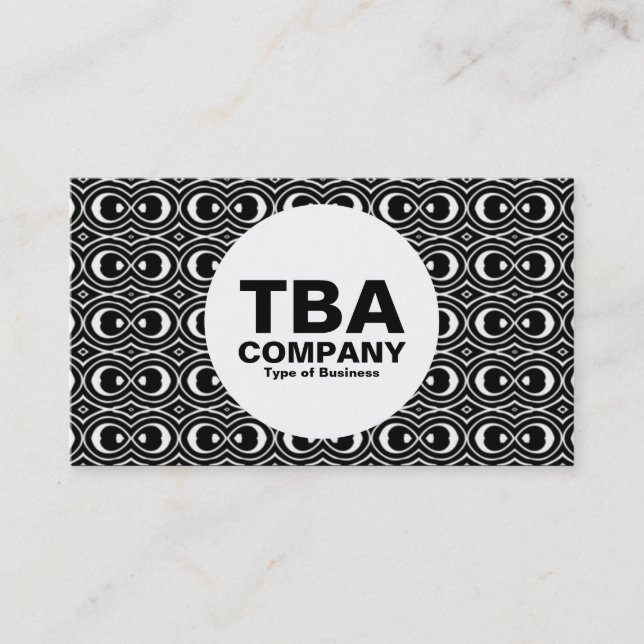 Cirkel - Abstrakt Mönster Visitkort (Framsida)