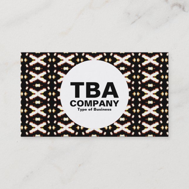 Cirkel - Abstrakt Mönster Visitkort (Framsida)