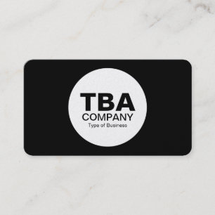 Cirkel (Alt-version) - Svart (runda hörnet i Guld) Visitkort