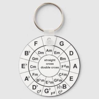 Cirkel av femtedelar nyckelring