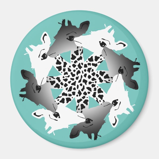 cirkel av giraffmagnet magnet (Framsidan)