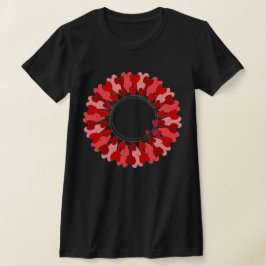Cirkel av hjärta dam T-Shirt