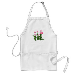 Cirkel av Rosa Tulips Förkläde