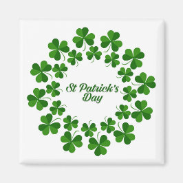 Cirkel av Shamrocks Magnet