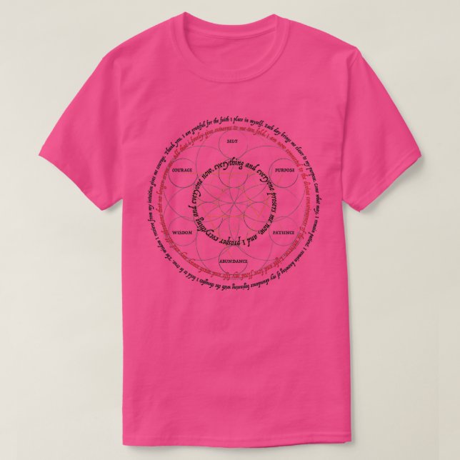 Cirkel av välsignelser t shirt (Design framsida)