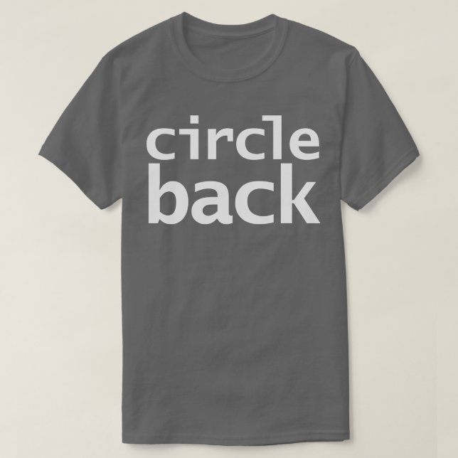 Cirkel bakåt t shirt (Design framsida)