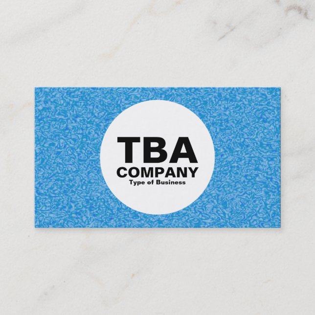 Cirkel - blå bild visitkort (Framsida)