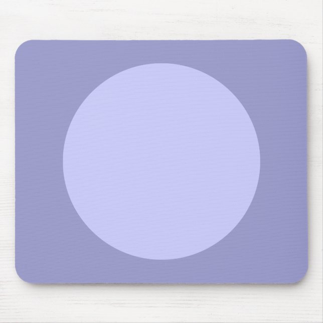 Cirkel - Blå Grått-skuggor Musmatta (Framsidan)