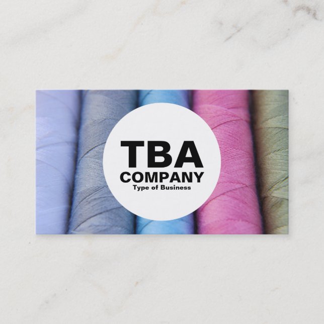 Cirkel - Bomullsrullar Visitkort (Framsida)