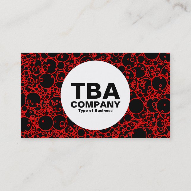 Cirkel - bubblor visitkort (Framsida)