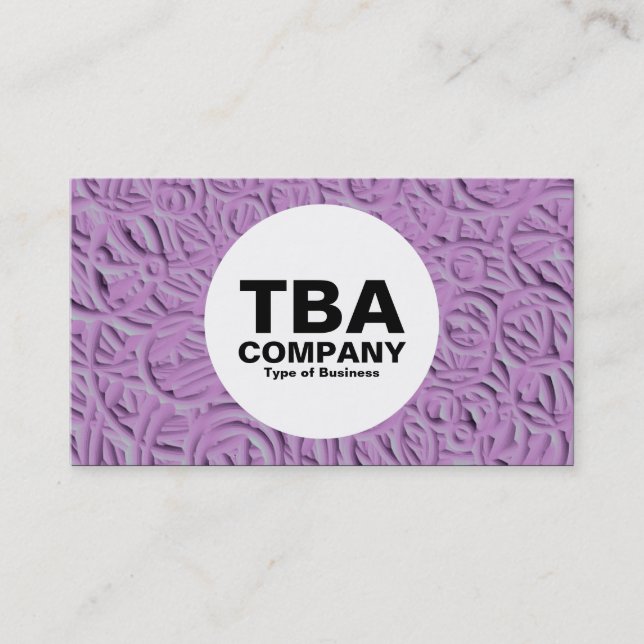 Cirkel - Embossed Ringar 02 Visitkort (Framsida)