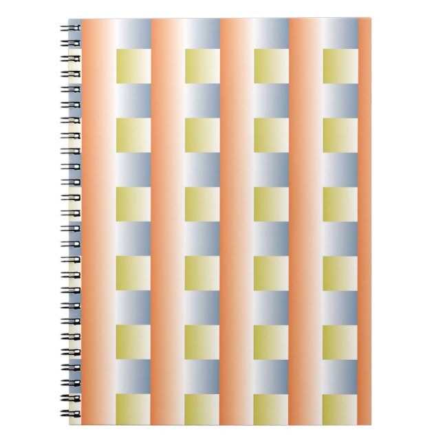 Cirkel-fantasigradient upprepa mönster designabstr anteckningsbok (Framsidan)