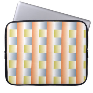 Cirkel-fantasigradient upprepa mönster designabstr laptop fodral