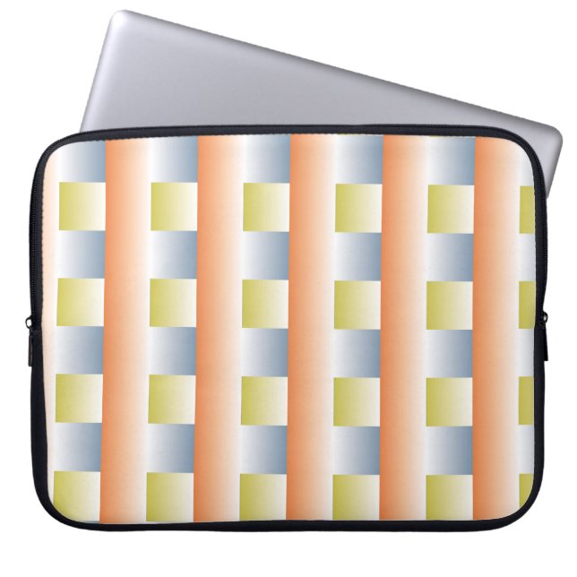 Cirkel-fantasigradient upprepa mönster designabstr laptop fodral (Framsidan)
