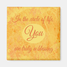 Cirkel för Life Square Magnet