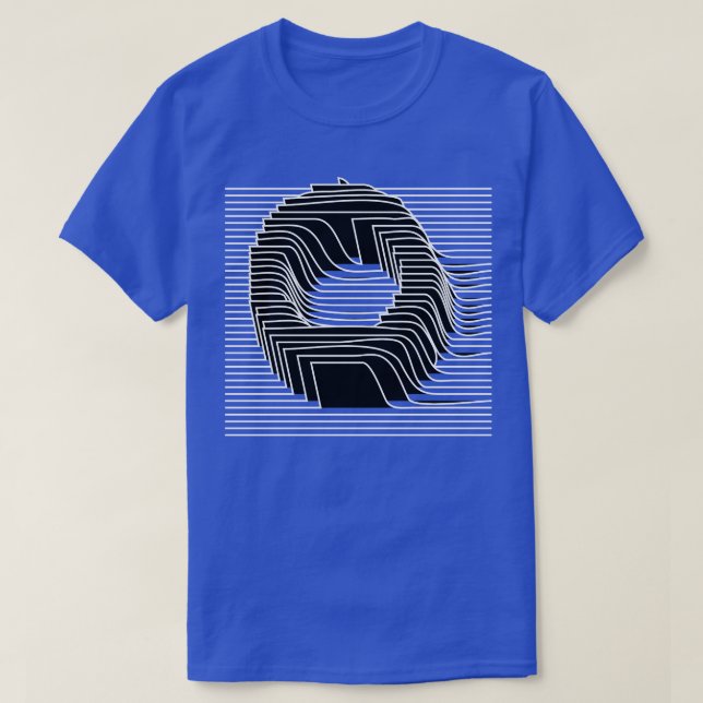 Cirkel Geometric Linjer T Shirt (Design framsida)
