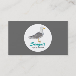 Cirkel - Gult Legerat guld - Grått Visitkort