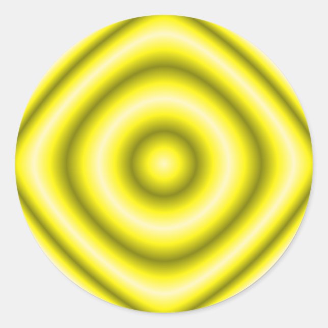 cirkel, gult runt klistermärke (Framsida)