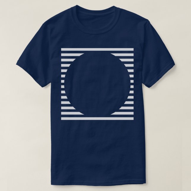 Cirkel-linjer-design T Shirt (Design framsida)