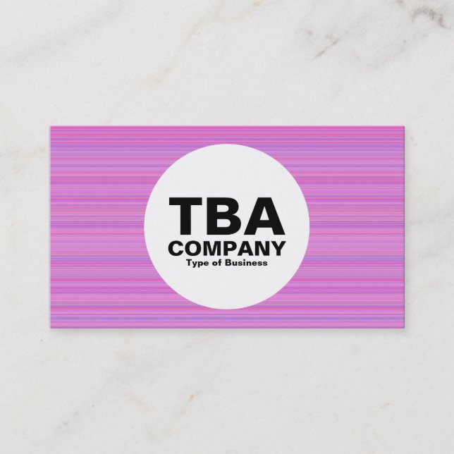 Cirkel - Linjer Visitkort (Framsida)