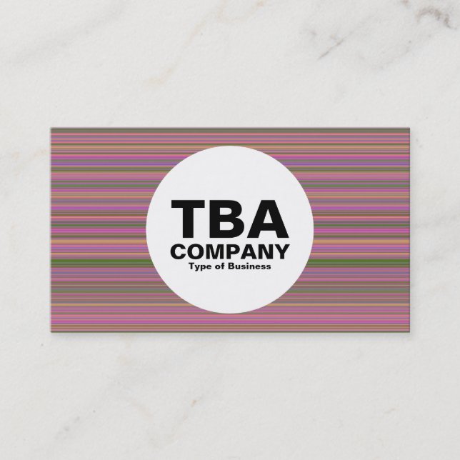 Cirkel - Linjer Visitkort (Framsida)