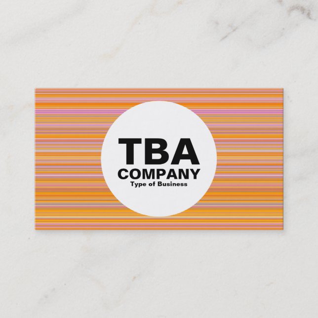 Cirkel - Linjer Visitkort (Framsida)