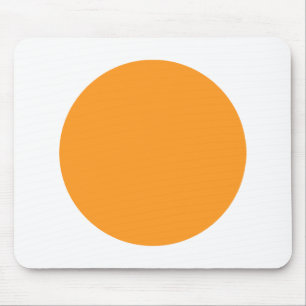 Cirkel - Ljust Orange med vit Musmatta