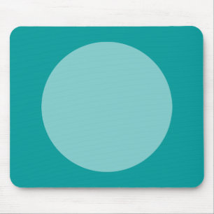 Cirkel - LT Blue Grönt och Ocean Grönt Musmatta