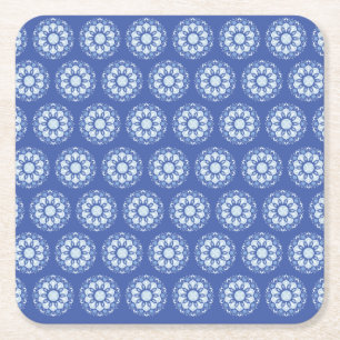 Cirkel Mandala Mönster Underlägg Papper Kvadrat