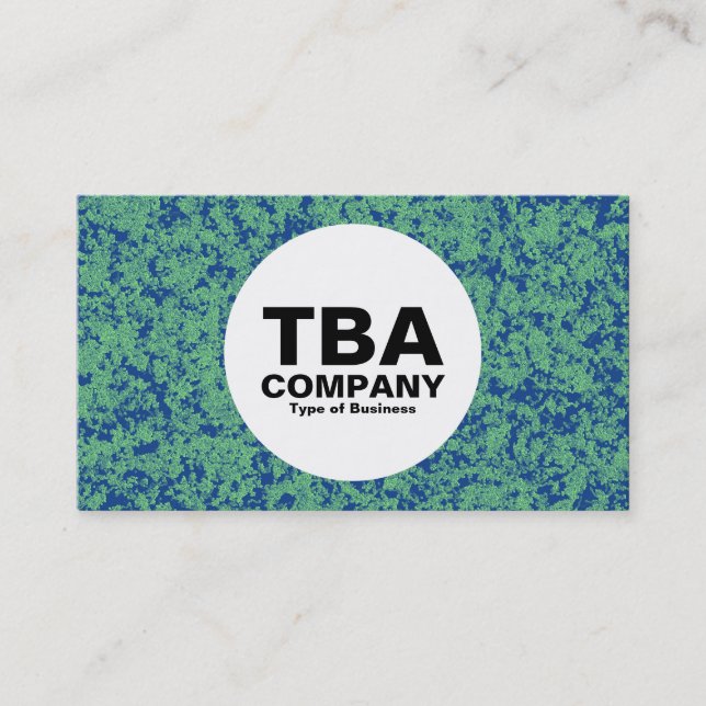 Cirkel - Mineralisk Grönt Visitkort (Framsida)