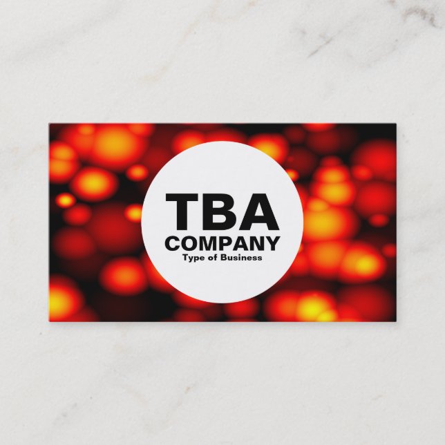 Cirkel - Molten Bubbles Visitkort (Framsida)