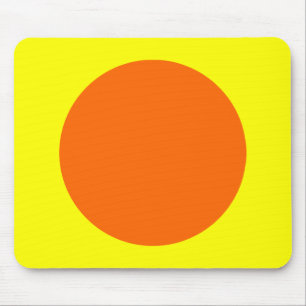 Cirkel - Orange och Gult Musmatta