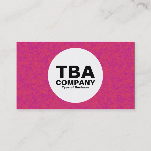 Cirkel - Röd Mineral Visitkort (Framsida)