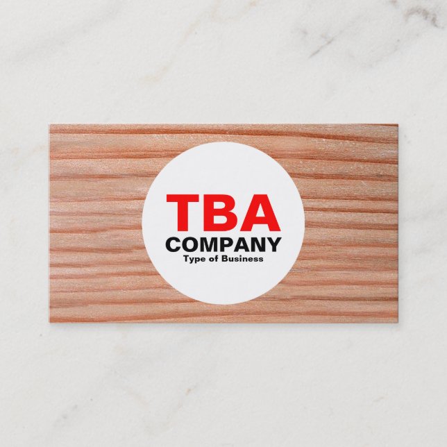 Cirkel - Trä 01 Visitkort (Framsida)