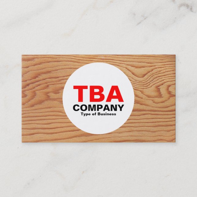 Cirkel - Trä 02 Visitkort (Framsida)