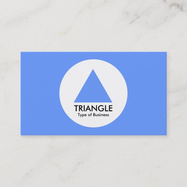 Cirkel - triangel - Baby blue Visitkort (Framsida)