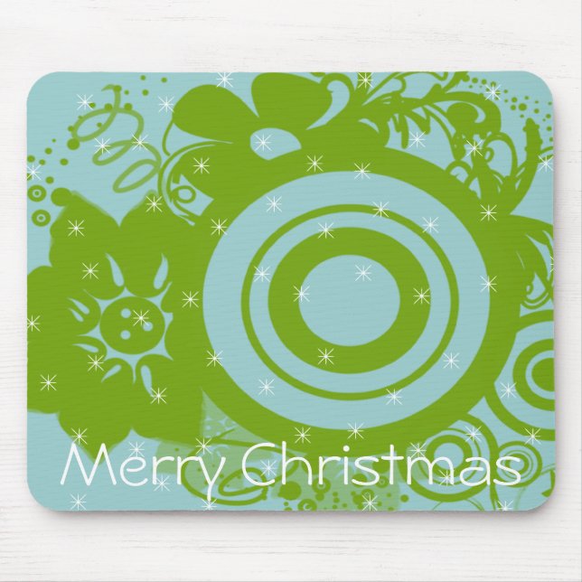 Cirkelblommor, trådlöst - Anpassad - Anpassad Musmatta (Framsidan)