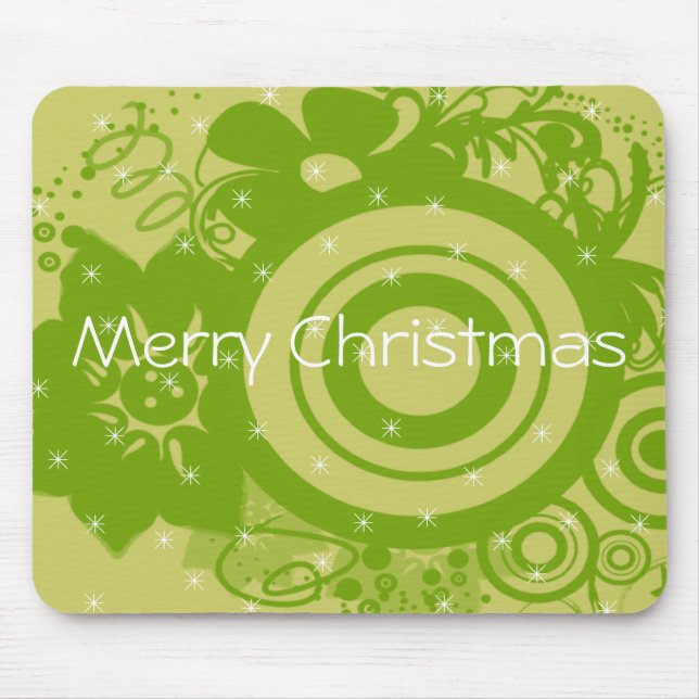 Cirkelblommor, trådlöst - Anpassad Musmatta (Framsidan)